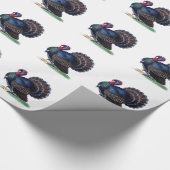 Thanksgiving Verpakkingspapier Turkije Cadeaupapier (Hoek)