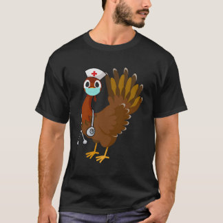 Thanksgiving Verpleegster Shirt Grappig Turkije Sc