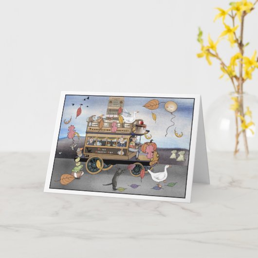 Thanksgiving Vervoer Kaart (Gele Bloem)