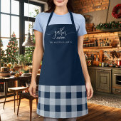 Thanksgiving Verzamel Herfst Marineblauw & Wit Pla Schort