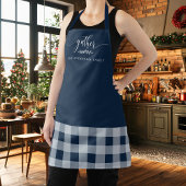 Thanksgiving Verzamel Herfst Marineblauw & Wit Pla Schort