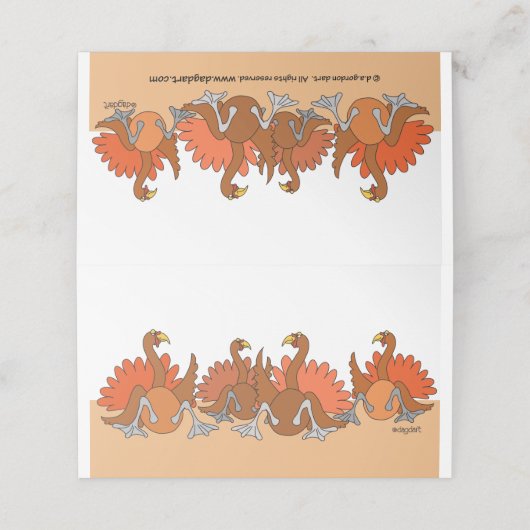 Thanksgiving Verzameling plaatskaart Plaatskaartje (Buitenkant ongevouwen)