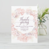 Thanksgiving verzamelt uitnodiging - Aangepast (Staand voorkant)