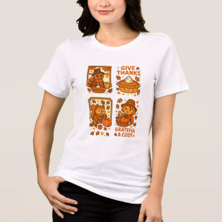 Thanksgiving Vibes – Gezellig Autumn Graphic Desig Tri-Blend Shirt