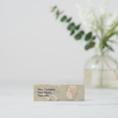  Thanksgiving Victoriaans Turkije Mini Visitekaartje (Staand voorkant)