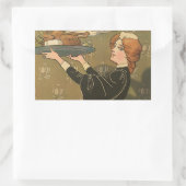 Thanksgiving Victoriaans Turkije Rechthoekige Sticker (Tas)