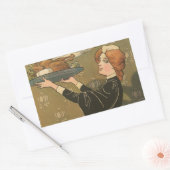 Thanksgiving Victoriaans Turkije Rechthoekige Sticker (Envelop)