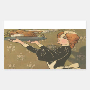 Thanksgiving Victoriaans Turkije Rechthoekige Sticker
