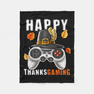 Thanksgiving Video Game Controller Pelgrimkostuum Fleece Deken