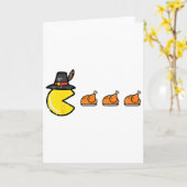 Thanksgiving Video Game Eating Turkey Gamer Men Wo Kaart (Gele Bloem)