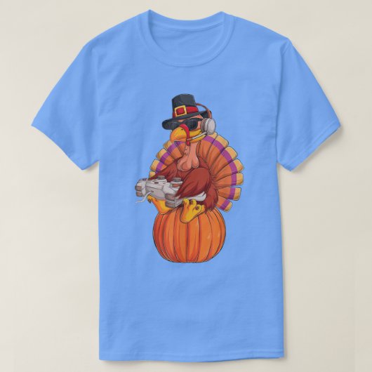 Thanksgiving videogame in Turkije Gamer Boys Kinde T-shirt (Design voorkant)