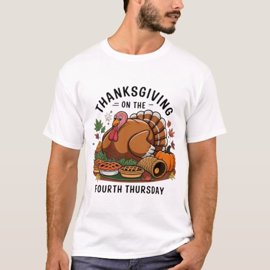 Thanksgiving vieren in stijl T-shirt (Voorkant)