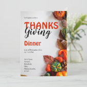 Thanksgiving vieren kaart (Staand voorkant)