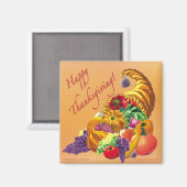 THANKSGIVING vierkante magneet (Voorkant / Achterkant)