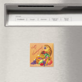 THANKSGIVING vierkante magneet (Insitu (Vaatwasser))