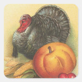 Thanksgiving Vierkante Sticker (Voorkant)