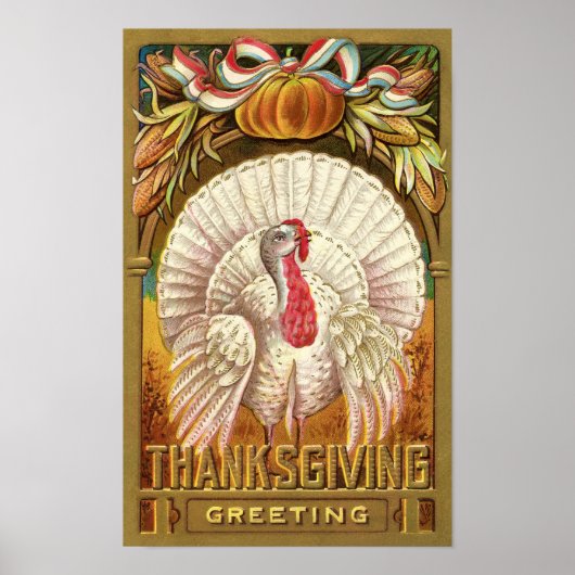 Thanksgiving Vintage Poster (Voorkant)