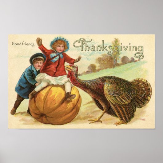 Thanksgiving Vintage Poster (Voorkant)