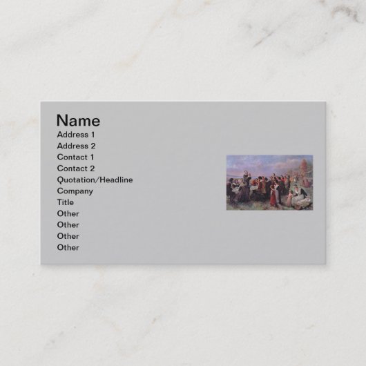 Thanksgiving Visitekaartje (Voorkant)