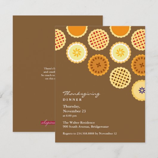 Thanksgiving Vloeistof Kaart (Voorkant / Achterkant)