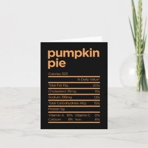 Thanksgiving Voeding Pompoen Taart Feiten Voedsel  Kaart