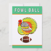 Thanksgiving Voetbal Kaart (Voorkant)