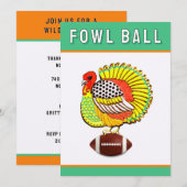 Thanksgiving Voetbal Kaart (Voorkant / Achterkant)