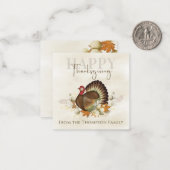 Thanksgiving: Vogelgriep uit Turkije Notitiekaartje (Voorkant / Achterkant in situ)