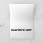 Thanksgiving vogels feestdagen kaart (Binnen)