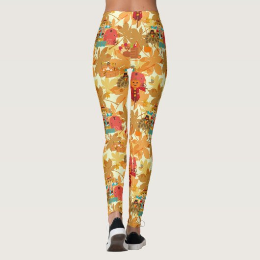 Thanksgiving vogelverschrikker leggings (Achterkant)