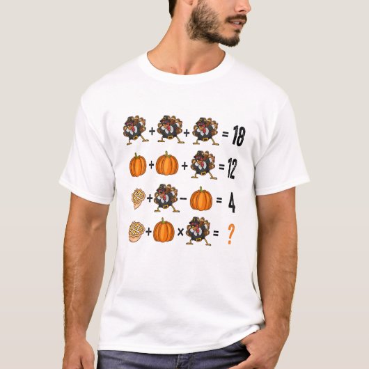 Thanksgiving volgorde van de werkzaamheden Quiz Wi T-shirt (Voorkant)