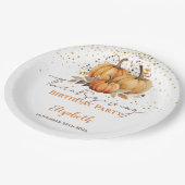 Thanksgiving Volwassen Verjaardagsfeestje Papieren Bordje (Gekanteld)