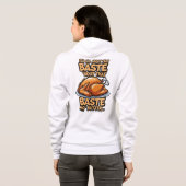 Thanksgiving Volwassene Rits Hoodie (Achterkant volledig)