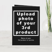 Thanksgiving voor bedrijven - zwart Wenskaart Kaart (Achterkant)