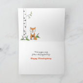 Thanksgiving voor Brother Scrapbook-lk Bossen Foxe Feestdagen Kaart (Binnen)
