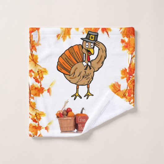 Thanksgiving voor de handdoeksets bad handdoek (Wasdoekje)