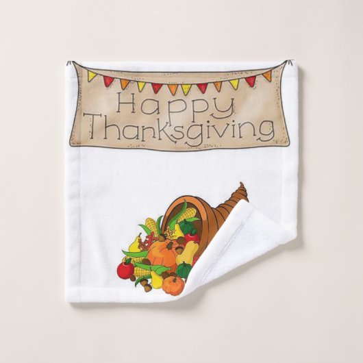 Thanksgiving voor de handdoeksets bad handdoek (Wasdoekje)