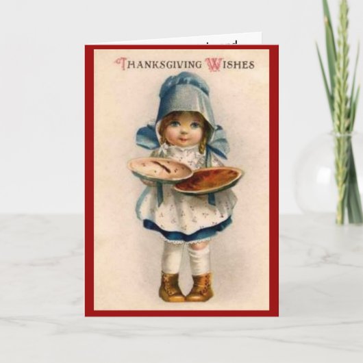 Thanksgiving voor delen feestdagen kaart (Voorkant)