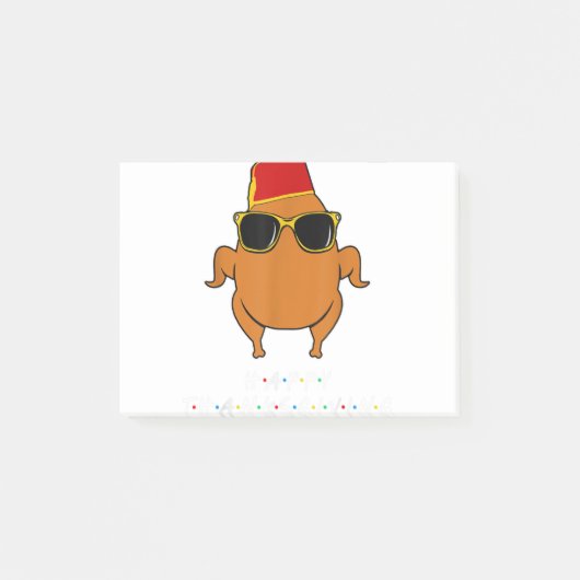 Thanksgiving voor Friends Funny Turkey Post-it® Notes (Voorkant)