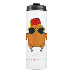 Thanksgiving voor Friends Funny Turkey Thermosbeker