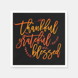 Thanksgiving voor gemene prijsopgave met dankbaarh servet