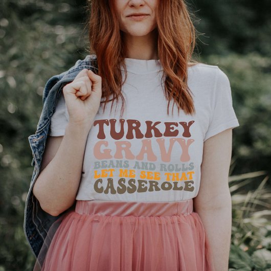 Thanksgiving voor Herfst van tarwboon en rolrozijn T-shirt