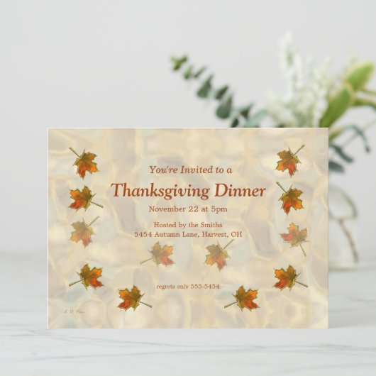 Thanksgiving voor het afvegen van kleppen kaart (Staand voorkant)