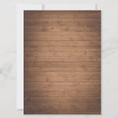 Thanksgiving voor het dineren van hout kaart (Achterkant)