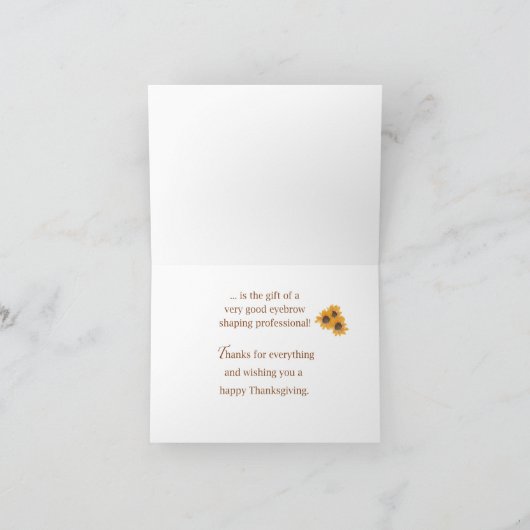 Thanksgiving voor het vormen van eyebrow-werklast kaart (Binnen)