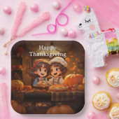 Thanksgiving voor kinderen 24 papieren bordje (Feest)
