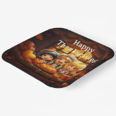 Thanksgiving voor kinderen 25 papieren bordje (Gebogen)