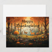 Thanksgiving voor kinderen 29 feestdagenkaart (Voorkant / Achterkant)