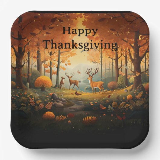 Thanksgiving voor kinderen 29 papieren bordje (Voorkant)