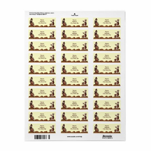  Thanksgiving voor kinderen Etiket (Full Sheet)